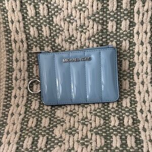 Michael Kors Glossy Blue Card Pouch